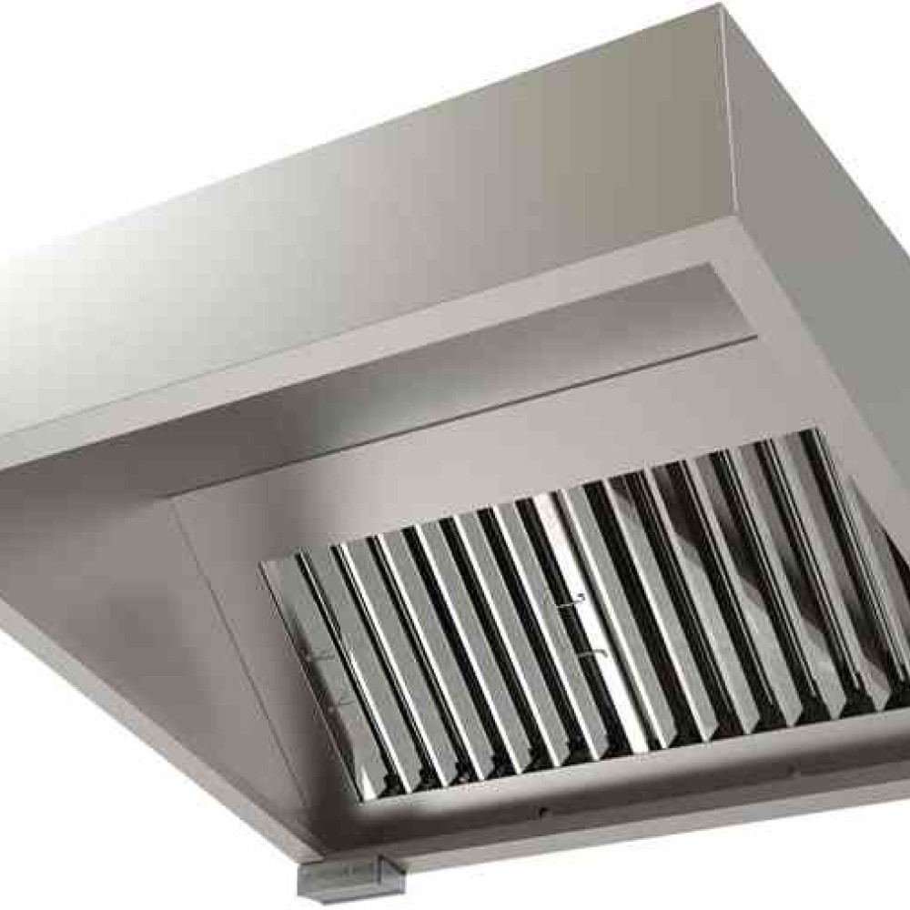 Commercial Kitchen Extraction Canopy Kit 1200 mm & Motor